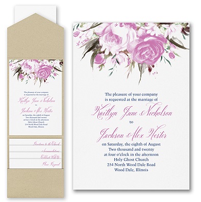 Flower Wedding Invitations