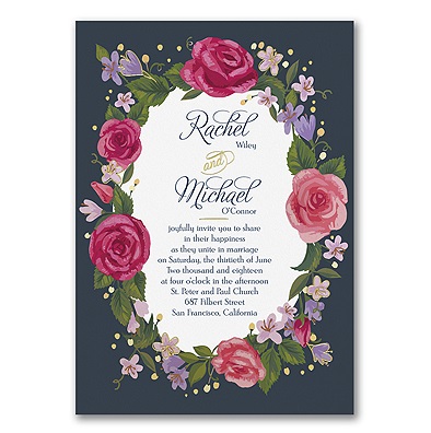 Rose Wedding Invitations